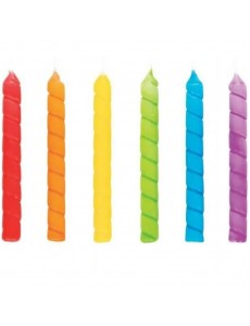 Velas Torcidas Cores